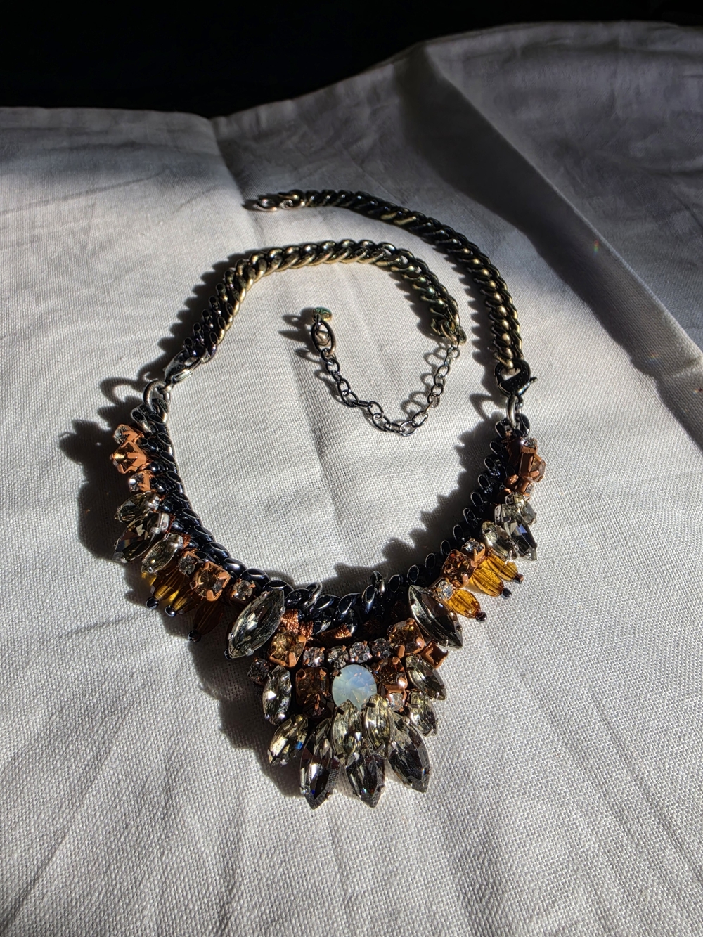 CABi Antique-style Crystal Bib Necklace/Bracelet